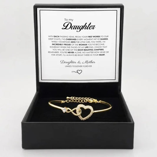 To My Daughter - Infinite Heart Bracelet