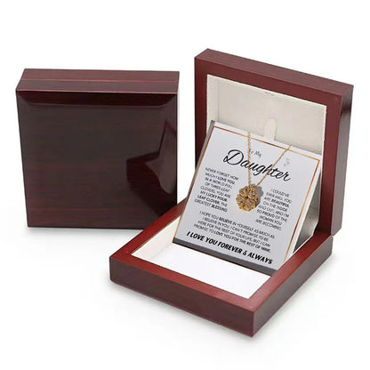 To My Daughter - Leaf Clover Necklace